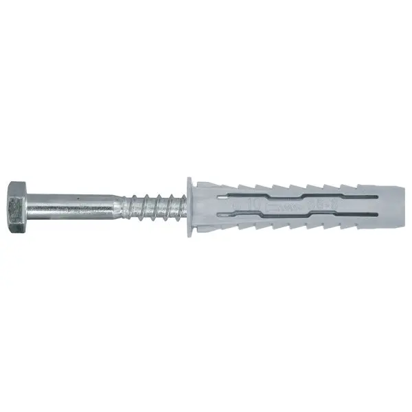 2 chevilles nylon universelles - 14 x 75 + vis
