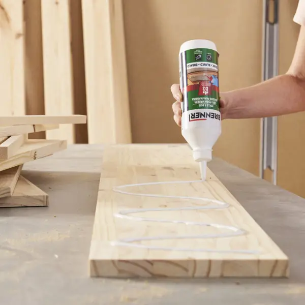 Colle à bois D3 intérieur/extérieur blanche - bouteille 500 ML