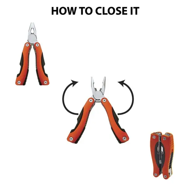 Pinza multifunzione 16 in 1. Arancione