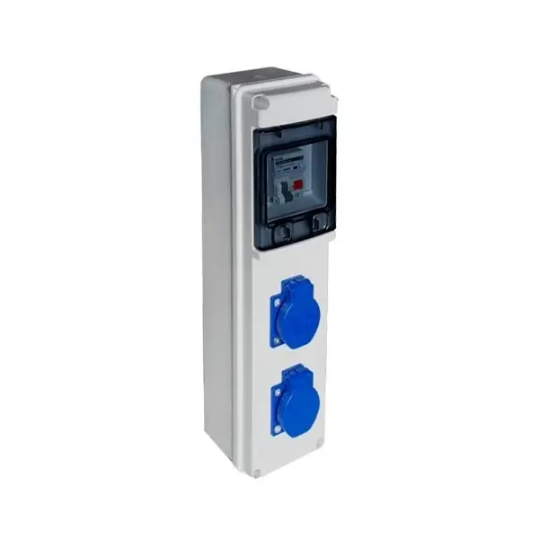 Coffret de chantier monophasé IP44 2 prises 16A 2P+T - Digital Electric - 31122