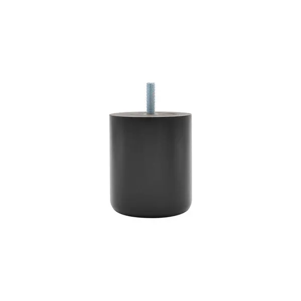 Pied de meuble CIME fixe rond, bois noir produit sans finition Ht. max 8 - Cime