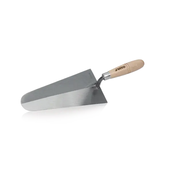 Truelle ronde forgée 240 mm acier trempé bois VITO