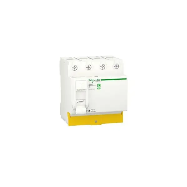 Resi9 - interrupteur différentiel - 4P - 63A - 30mA - Type AC - peignable - R9PRC463