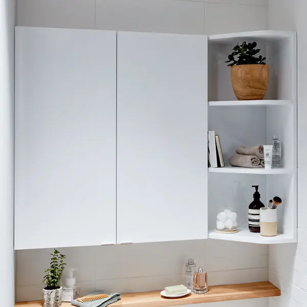 Armoire de salle de bains "Imandra" Blanc - L.60 x H.90 x P.15 cm