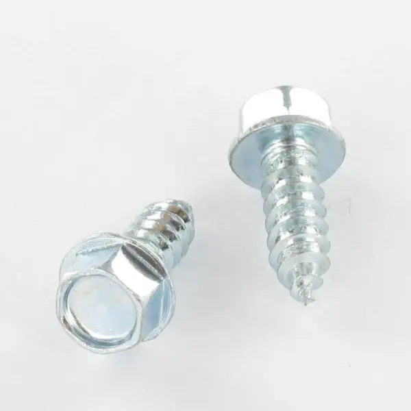 1 x Vis tôle Tête hexagonale TH Embase collerette 6.3X16 Acier zingué