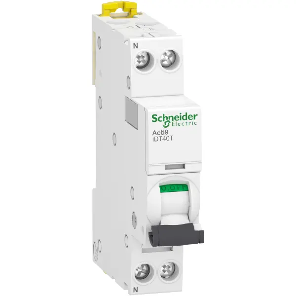 Disjoncteur 1P+N 40A Courbe C 6kA - connexion vis - Acti9- Schneider Electric - A9P22640