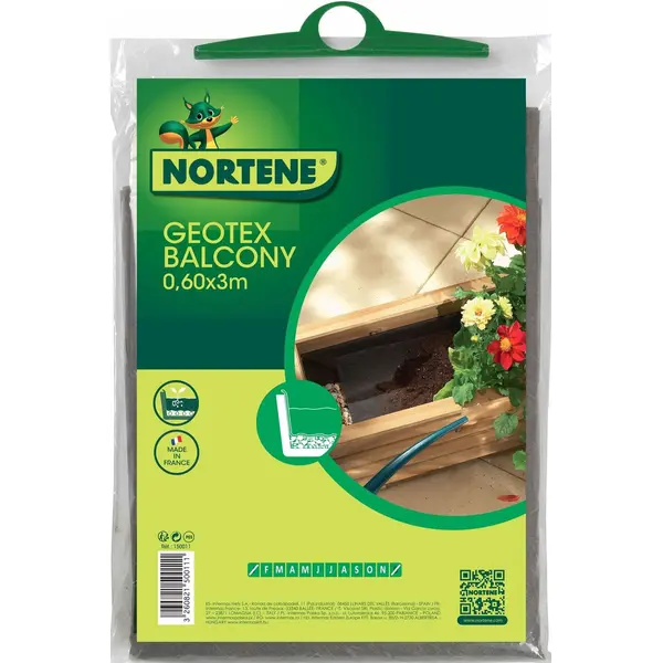 Feutre de drainage pour jardinière "Geotex Balcony" - Nortene
