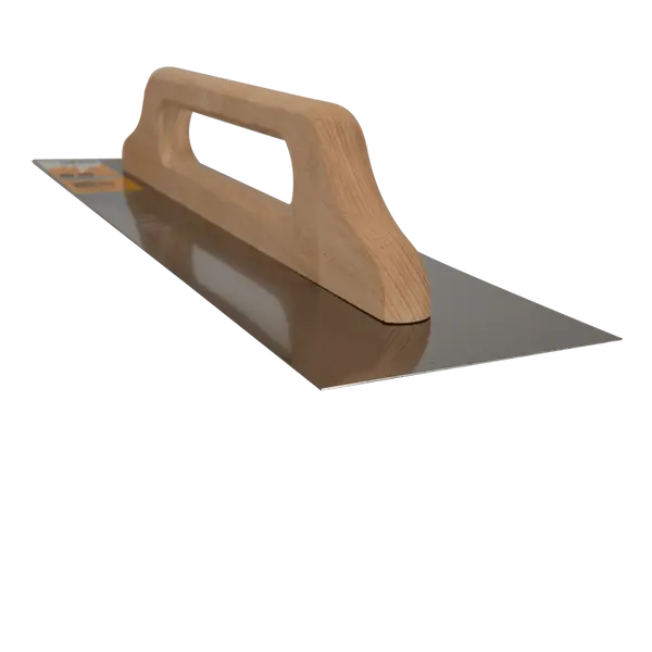 Platoir lisse 130 x 500 mm acier inoxydable bois VITO