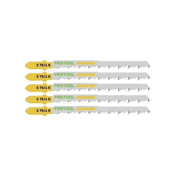 FESTOOL Lame de scie sauteuse bois S 75/4 K/5 (x5) - 204265