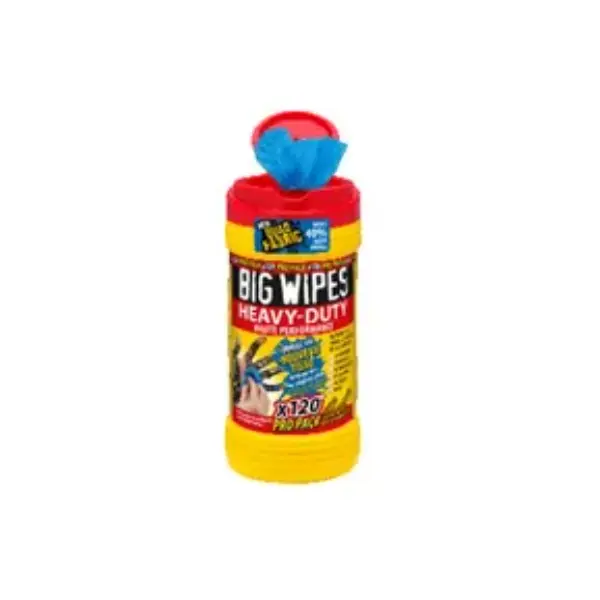 Lingette Big Wipes Heavy-Duty - pot de 120 lingettes