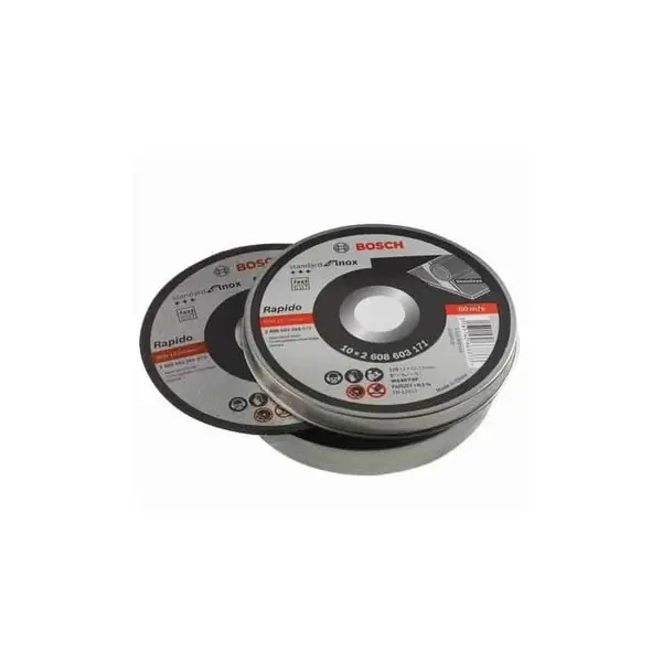 BOSCH 10 Disques a tronconner Metal & inox Ø125 ep 1.0 - 2608603255