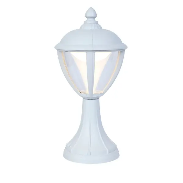 Borne Blanc Matt UNITE, LED Intégrée, 9W, 330 lumens, 3000K, IP44, 230V, Classe I - CALI