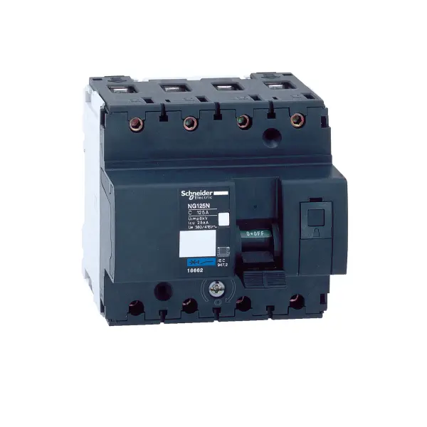 Disjoncteur 4P 63A Courbe C 25kA - connexion vis - Acti9 - Schneider Electric - 18656