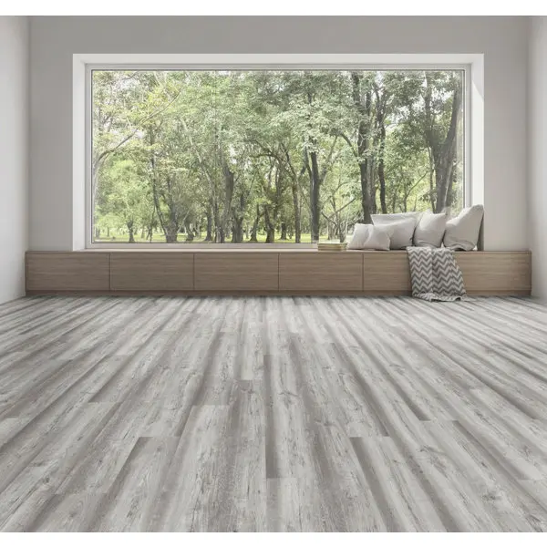 Sol stratifié à clipser 10mm AC4 gris - "Oak Belfast"