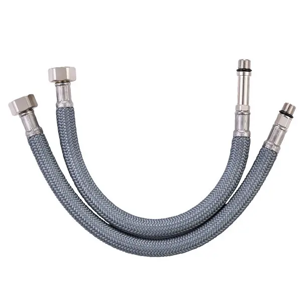 Flexible d'alimentation en eau 30 cm - Mâle/Femelle Filetage entrée 10/100 - Filetage sortie 12x17