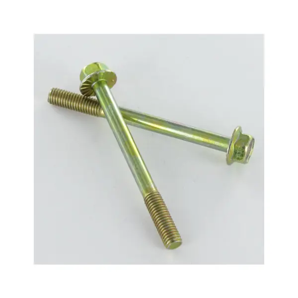 1 x Corps de boulon filetage partiel Tête hexagonale TH M5X55 Filetée sur 16 Embase collerette crantée Classe 6.8