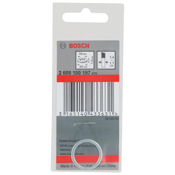 Bague Reduction 20X16X1,2mm Bosch 2600100197