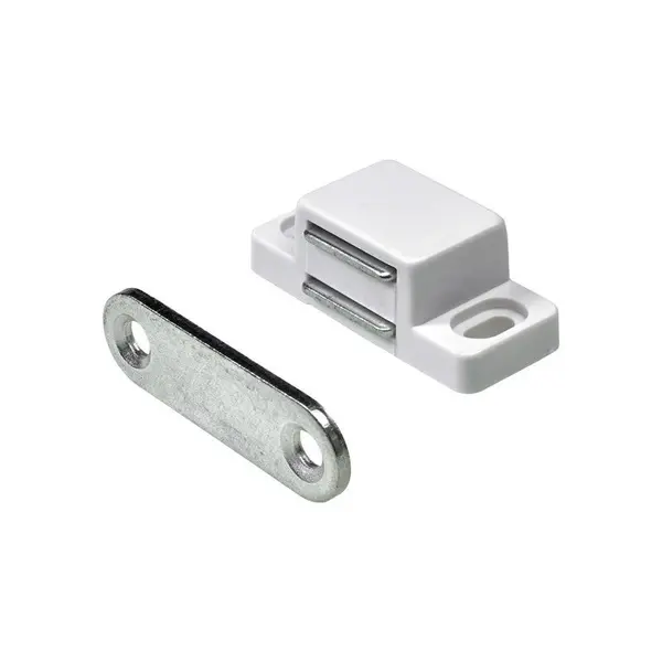 Lot de 4 loqueteaux magnétique acier HETTICH, L.35 x l.15 mm - HETTICH