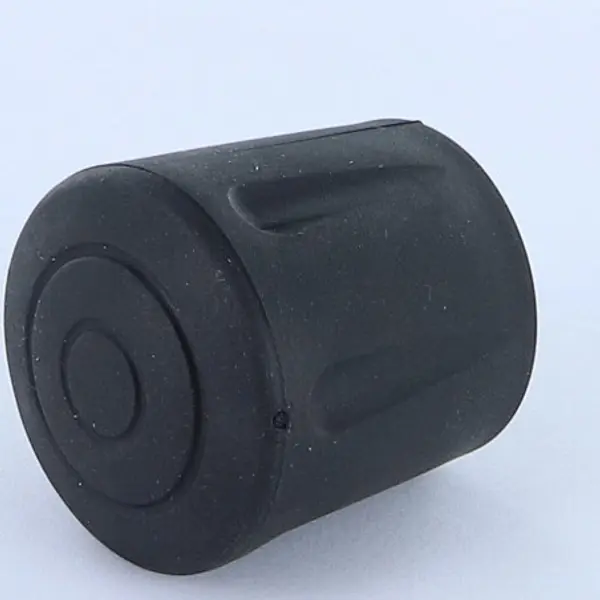 1 x Embout rond envellopant caoutchouc vulcanisé Noir Pour Tube 10 à 11