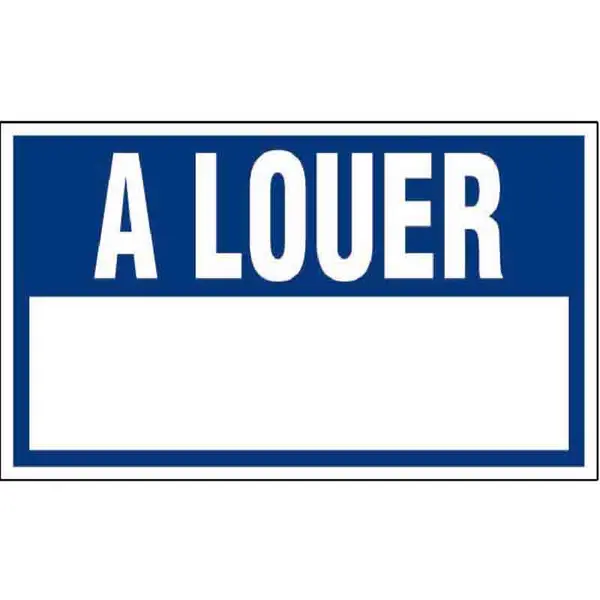 Panneau information "A louer" - Novap