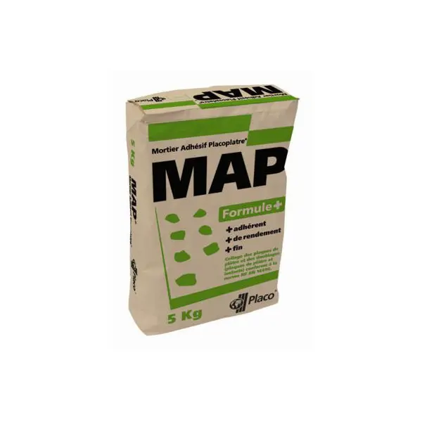 Mortier adhésif MAP, rebouchage et scellement - 5 kg