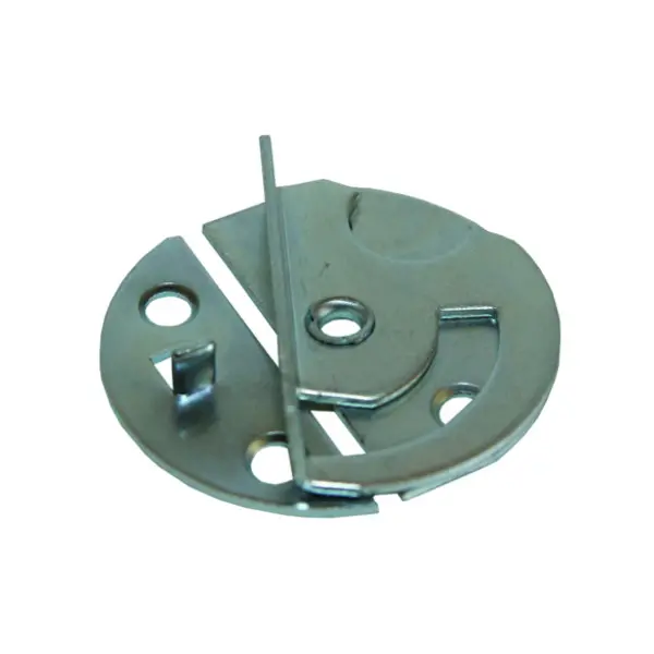 1 x Ferrure de table ronde Diamètre 47 Acier zingué 2 pièces