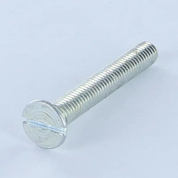 1 x Vis métaux Tête fraisée Fendue M3X12 Acier brut microvis