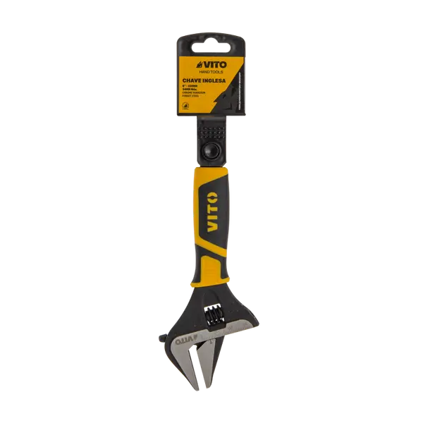 Clé à molette courte PRO 6” 150 mm bi-matière VITO
