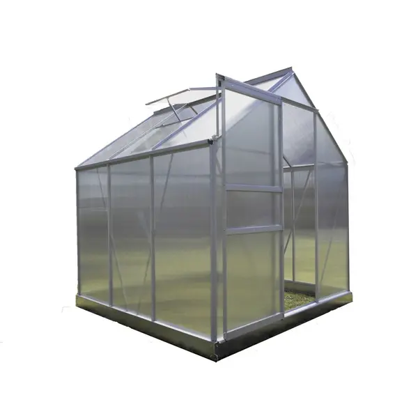 Serre Jardin Polycarbonate - DIAMANT 66 - 3,7M² - GRIS - CHALET & JARDIN