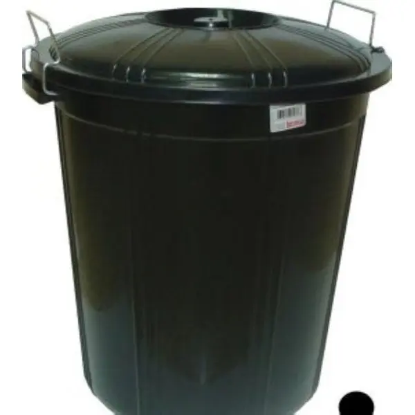 Cubo Industrial 50 Lt. C/Tapa R746 Negro