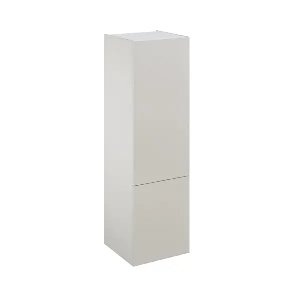 Colonne "Dorice" beige mat l.60 x h.201 x p.57 cm 2 portes avec rangement coulissant