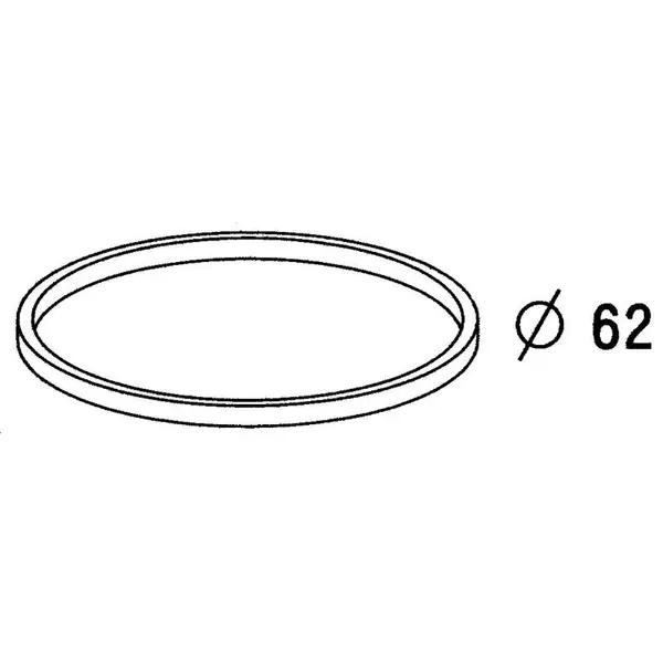 Joint de culot pour siphon, 62 x 58 x 3 mm - GIRPI