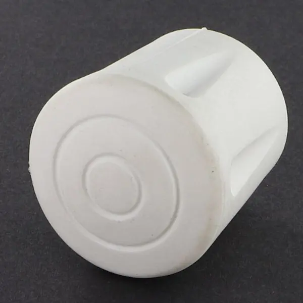 1 x Embout rond envellopant caoutchouc vulcanisé Blanc Pour Tube 20 à 21