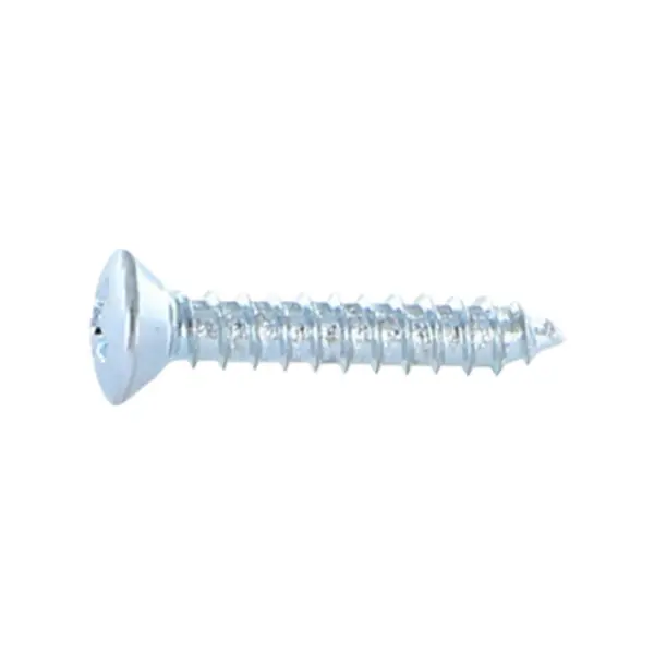 1 x Vis tôle Tête fraisée bombée TFB Phillips n° 3 6.3X50 Acier zingué