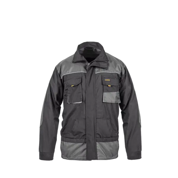 Blouson de travail Gris - Taille XL - Comfort plus - 80% polyester 20% coton - Oeko-tex standard 100 - VITO