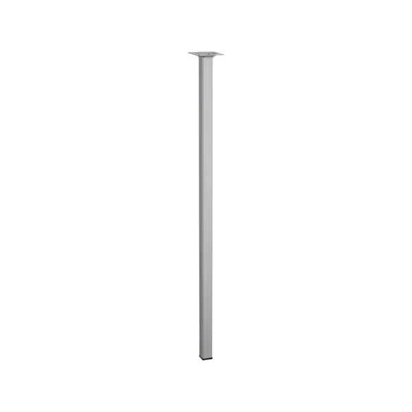 Pied de table basse carré fixe acier mat gris, 70 cm - HETTICH
