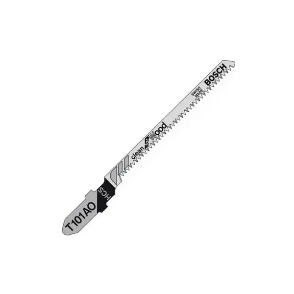 BOSCH 5 Lames de scie sauteuse Clean for Wood T101AO - 2608630031