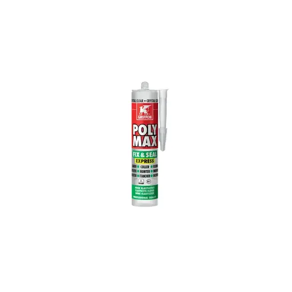 MASTIC COLLE POLYMAX FIX&SEAL CRYSTAL CARTOUCHE 300G