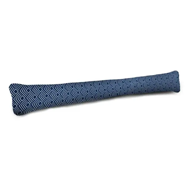 Bas de porte graphique à coller textile bleu (bourrelet), L.95 cm - Centrale Brico