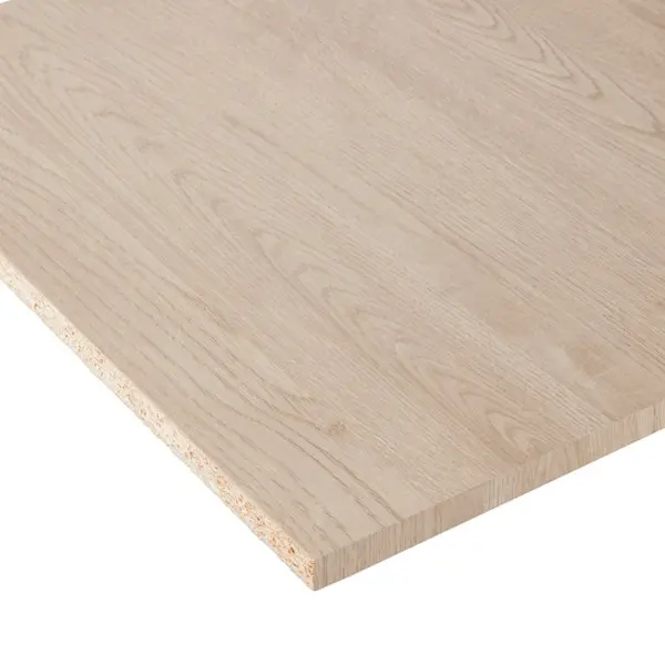 Tablette mélaminée chêne clair L. 2 x l. 0,5 m - Ép. 18 mm