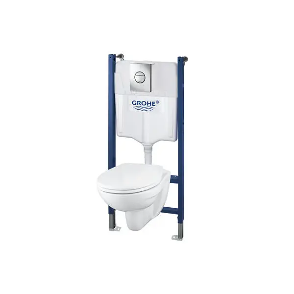 Pack wc suspendu "Bausail" abattant déclipsable et frein de chute