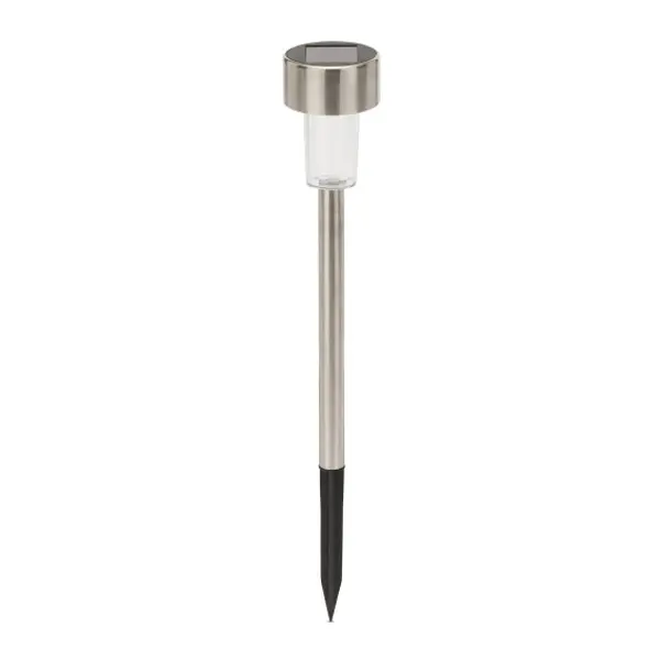 BLOSSOM: picchetto solare LED da giardino. Plastica finitura alluminio