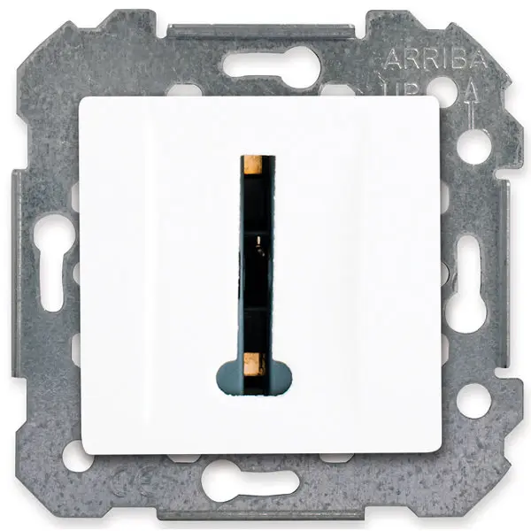 Prise téléphone à clipser "Delta Viva" blanc