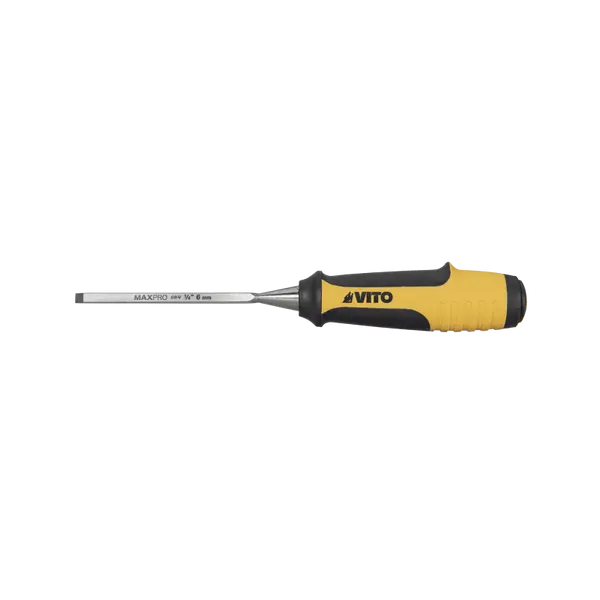 Ciseau à bois 22 mm acier chrome vanadium bi-matière VITO